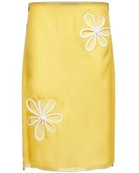 Fendi - Silk Midi Skirt - Lyst