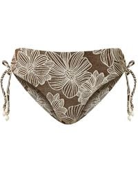 Twinset - Jacquard Bikini Bottoms With Pearls - Lyst