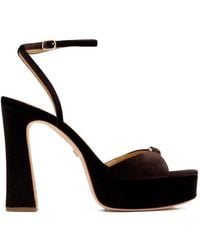 Badgley Mischka - Romina Crystal-Embellished Platform Sandals - Lyst