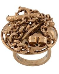 Marni Ring Met Gedraaid Detail - Metallic