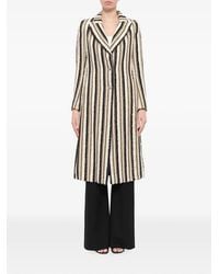 Lanvin - Stripe-Print Coat - Lyst