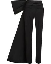 KARL LAGERFELD - Karl Studio Bow-Detail Trousers - Lyst