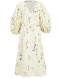 Altuzarra - Abito Midi A Fiori - Lyst