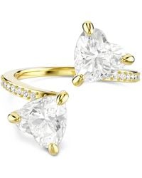 Swarovski - Mesmera Crystal-Embellished Heart-Cut Ring - Lyst