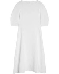 Jil Sander - Puff-Sleeves Dress - Lyst