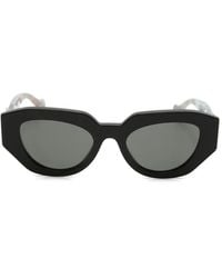 Gucci - Double-G Geometric-Frame Sunglasses - Lyst