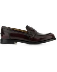 Fendi - Mocassins Ateneo En Cuir - Lyst