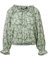 Veronica Beard - Williamsen Floral-Print Top - Lyst