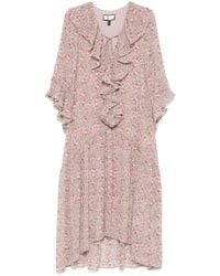 Nissa - Floral-Print Midi Dress - Lyst