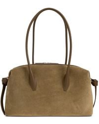 Yuzefi - Brioche Duffle Suede Shoulder Bag - Lyst