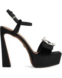 Dolce & Gabbana - Crystal-Buckle Sandals - Lyst