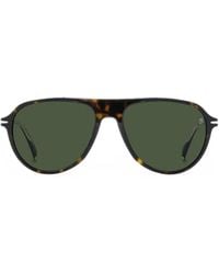 David Beckham - Tortoiseshell-Effect Pilot Sunglasses - Lyst