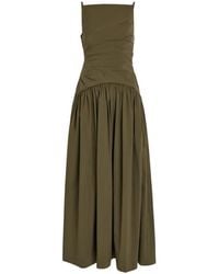 Shona Joy - Ruched Gathered-Skirt Maxi Dress - Lyst