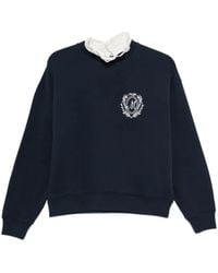 Maje - Logo-Embroidered Sweatshirt - Lyst