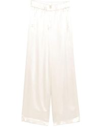 Peserico - Elastic-Waist Wide-Leg Trousers - Lyst