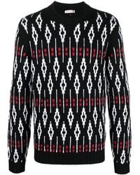 Valentino Garavani - Intarsia-Knit Ribbed-Trim Jumper - Lyst