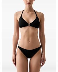 MICHAEL Michael Kors - Ring-Detail Halterneck Bikini - Lyst