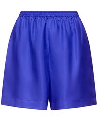 Loulou de Saison - Arl Elastic-Waistband Side-Pocket Shorts - Lyst