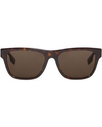 Burberry Eckige Sonnenbrille - Braun