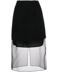 Jason Wu - High-waisted Double-layered Skirt - Lyst
