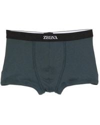 ZEGNA - Logo-Waistband Trunks - Lyst