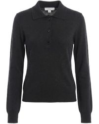 Malo - Ribbed Knitted Polo Top - Lyst