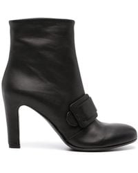 Roberto Del Carlo - 90mm Buckle-detail Leather Boots - Lyst