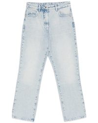 Patrizia Pepe - High-Waist Straight Jeans - Lyst