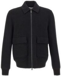 Alpha Studio - Bomberjacke Aus Wolle - Lyst