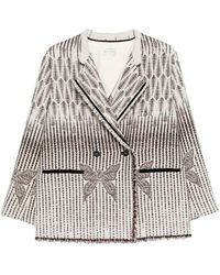 Forte Forte - Patterned Fringed-Trim Jacket - Lyst
