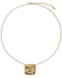Monica Vinader - Square-Pendant Necklace - Lyst