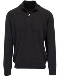 Kiton - Zip-up Knitted Jumper - Lyst