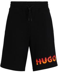 HUGO - ロゴ ショートパンツ - Lyst