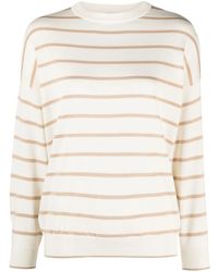 Lorena Antoniazzi - Striped Fine-Knit Jumper - Lyst