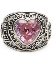 Ambush - Heart Class Crystal-embellished Ring - Lyst
