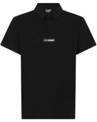 Philipp Plein - Logo-Patch Buttoned Polo Shirt - Lyst