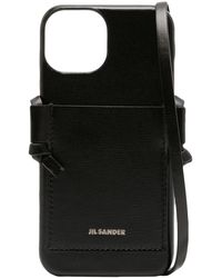 Jil Sander - Logo-stamp Leather Iphone 13 Pro Case - Lyst