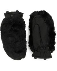 Goldbergh - Hill Faux-Fur Leather Mittens - Lyst