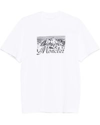 Moncler - T-Shirt À Imprimé Graphique - Lyst