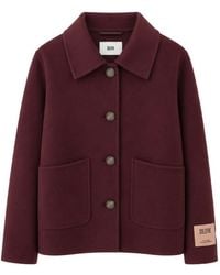 SOLOTRE - Button-Up Patch-Pocket Coat - Lyst