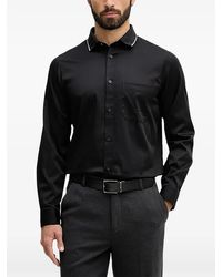 ARMANI EXCHANGE - Camicia Con Colletto A Contrasto - Lyst
