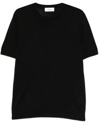 Lardini - Pull À Manches Courtes Et Col V - Lyst