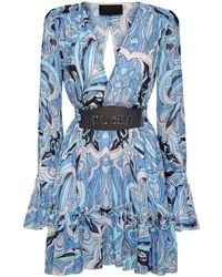 Philipp Plein - Vestido corto con estampado gráfico - Lyst