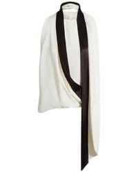Alberta Ferretti - Scarf-Detail Sleeveless Top - Lyst