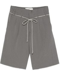 Song For The Mute - Striped-Pattern Drawstring Shorts - Lyst