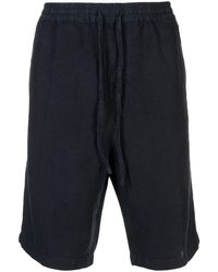 120% Lino - Mid-rise Linen Bermuda Shorts - Lyst