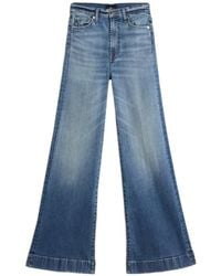 7 For All Mankind - Jean Ample À Effet Délavé - Lyst