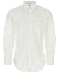 Thom Browne - Overhemd Met Logopatch - Lyst