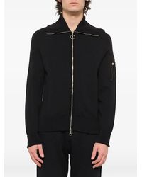 Neil Barrett - Zip-Up Ribbed-Trim Jacket - Lyst