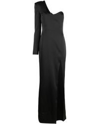Genny - One-shoulder Long-sleeve Gown - Lyst